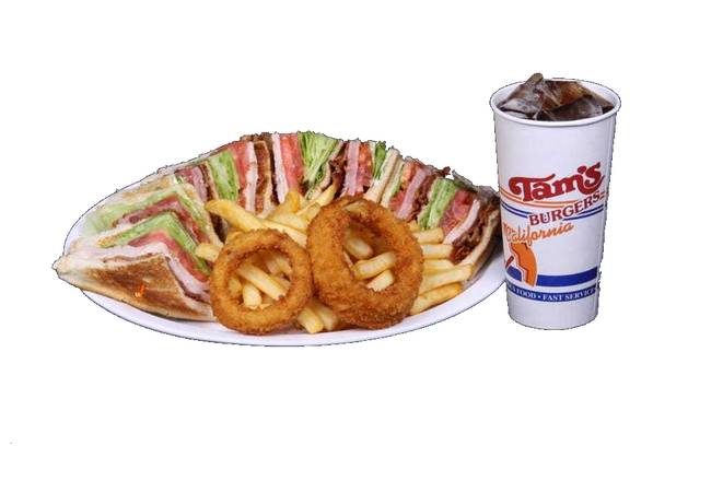 Order Special Club Sandwich food online from Tam's Burgers store, Los Angeles on bringmethat.com