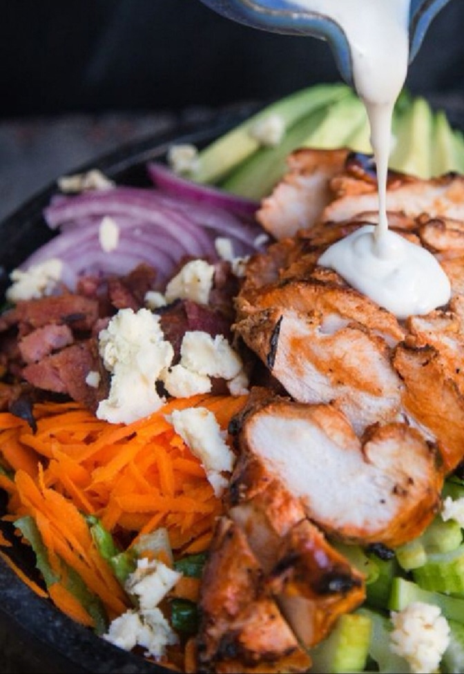 Order BUFFALO CHICKEN Salad  food online from Bagels & More store, Edgewater on bringmethat.com