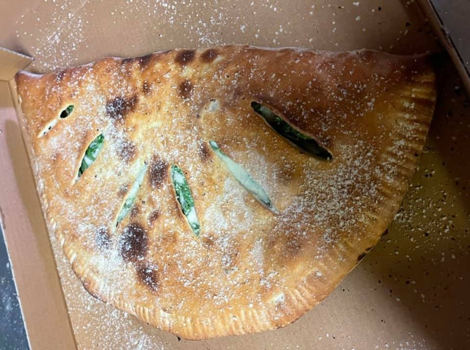 Order Mozzarella Cheese Calzone - Small 12" food online from Johnny's Bar & Grill store, Sterling on bringmethat.com