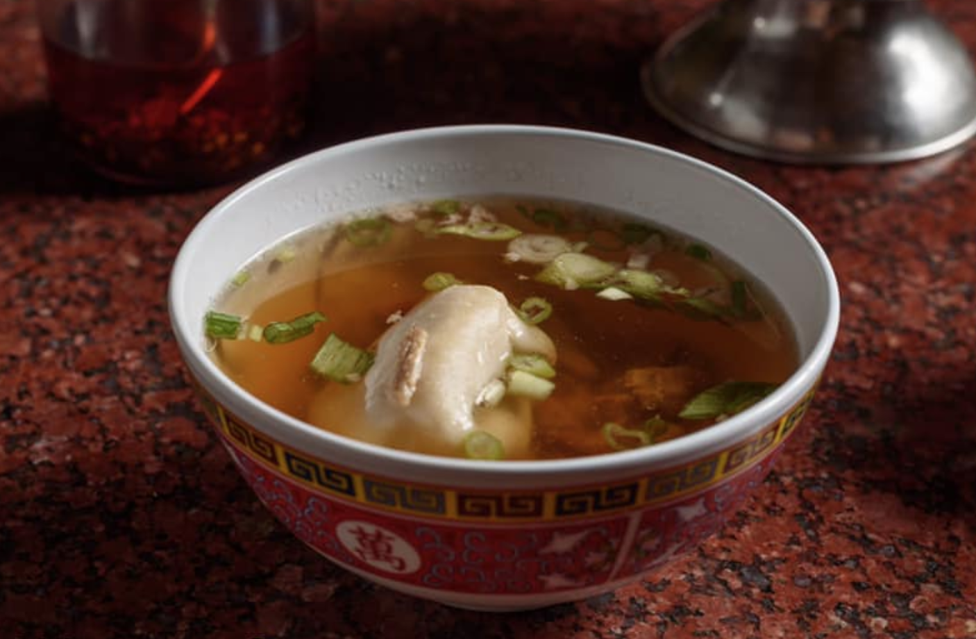 Order Wonton Soup food online from Bamboo Garden Chinese and Vietnamese Cuisine store, Corpus Christi on bringmethat.com