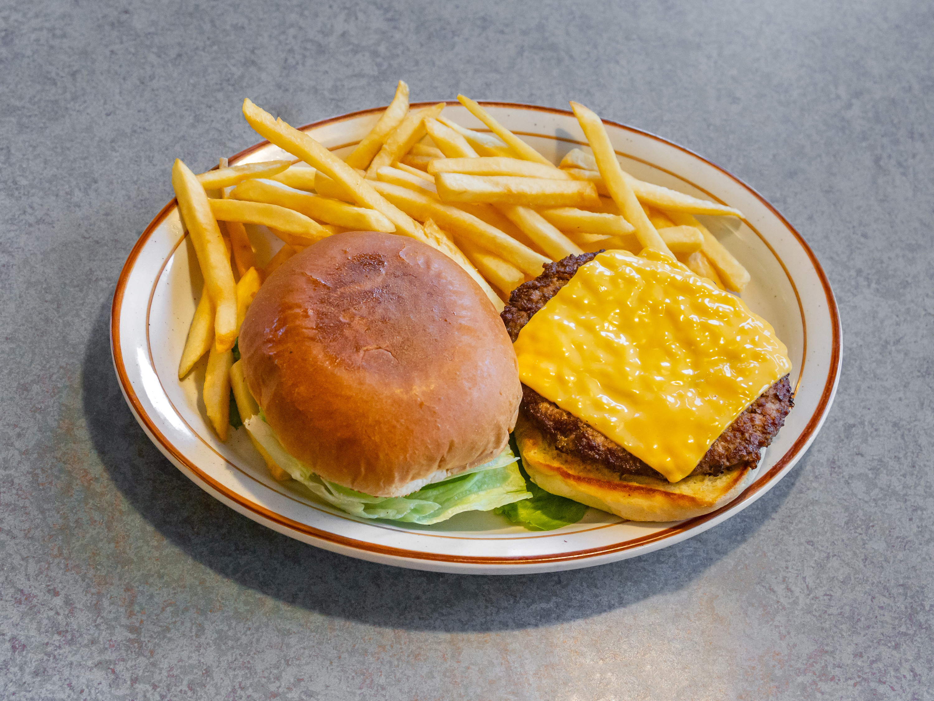 Order Cheeseburger food online from Leo Coney Island store, Warren on bringmethat.com