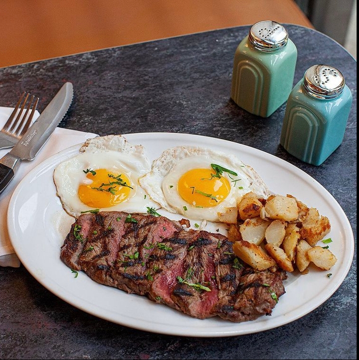 Order D- steak and eggs food online from Old john's luncheonette store, New York on bringmethat.com