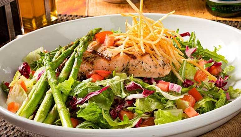 Order Grilled Salmon* Salad food online from BRAVO! Italian Kitchen store, Oklahoma City on bringmethat.com