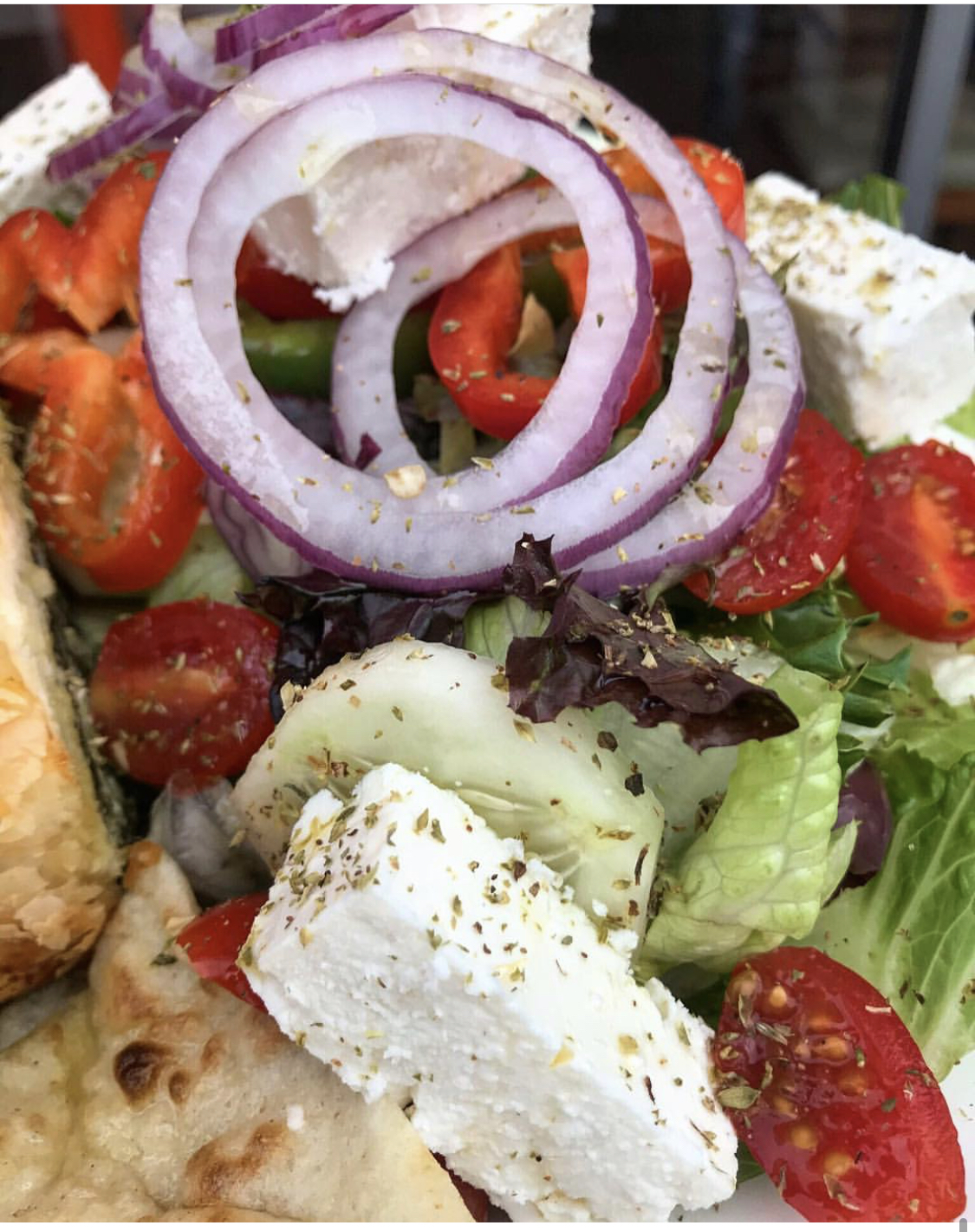 Order Greek Salad food online from Good Eats Diner store, Maspeth on bringmethat.com