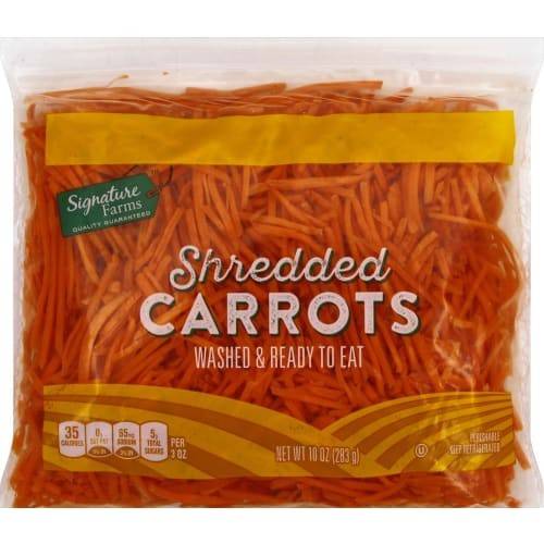 Order Signature Farms · Shredded Carrots (10 oz) food online from Safeway store, Redding on bringmethat.com