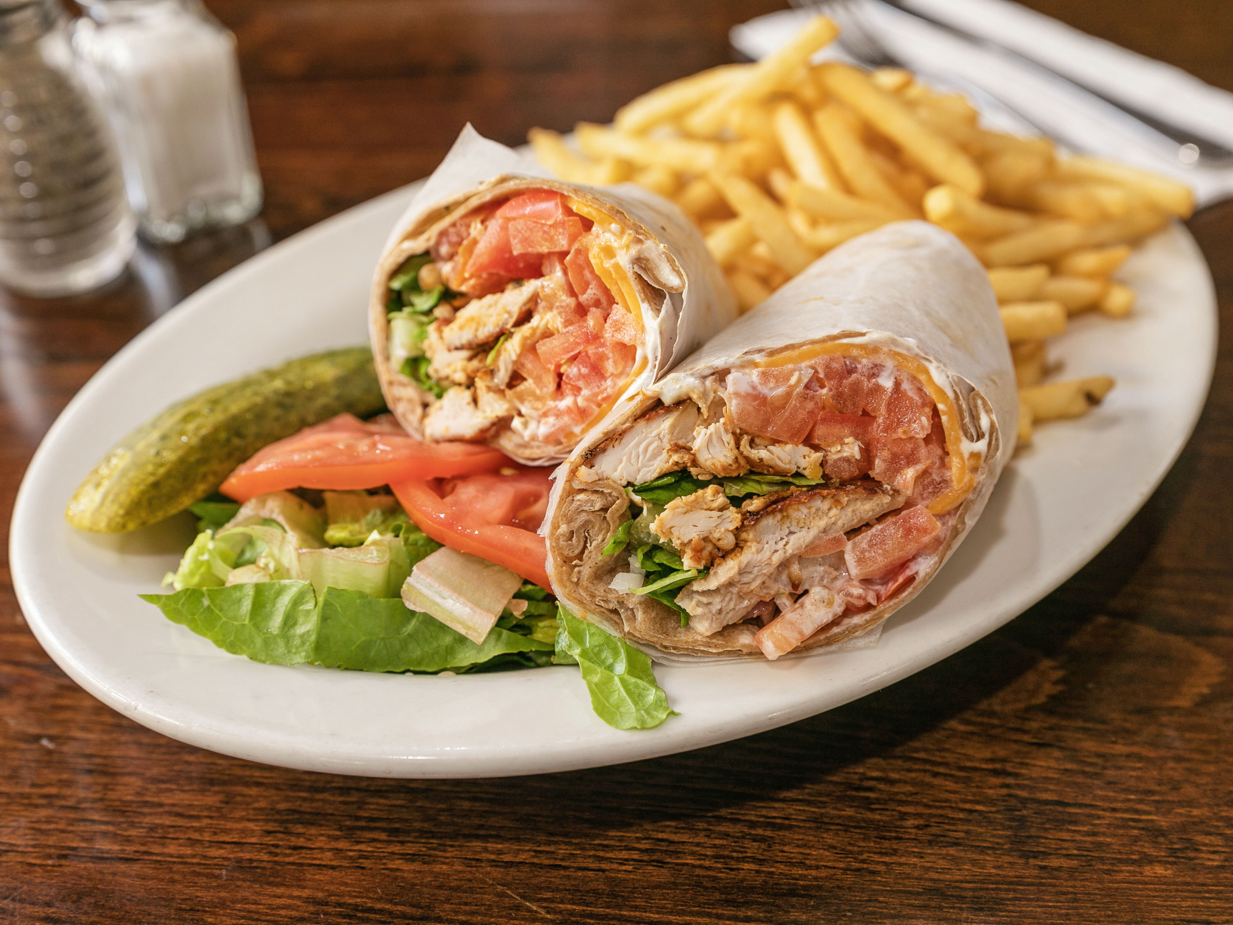 Order Chicken Wrap food online from Eat here now store, New York on bringmethat.com