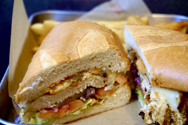 Order Grilled Chicken Sandwich
 food online from Sal’s Burgers store, San Mateo on bringmethat.com