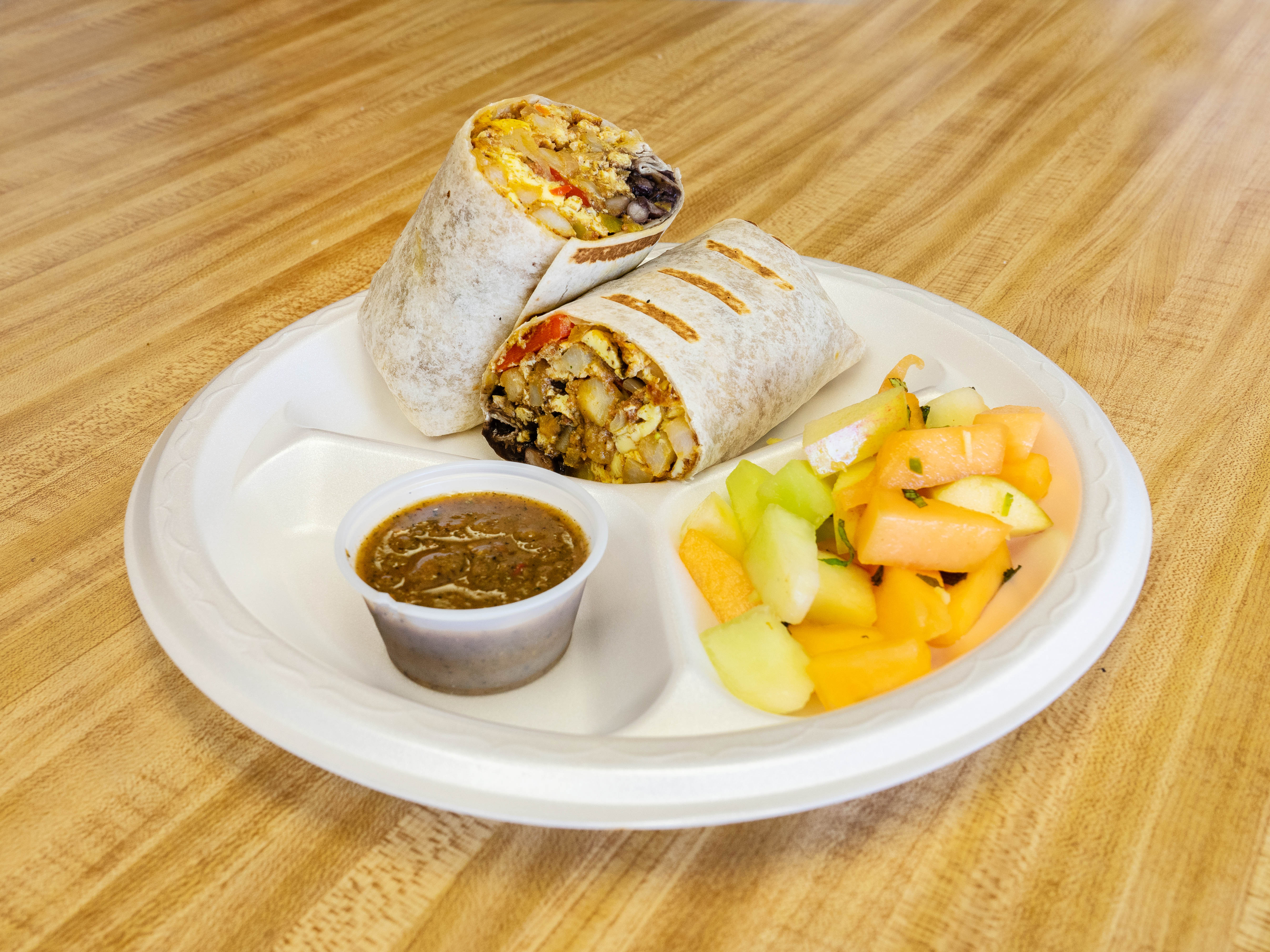 Order The Southwestern Breakfast Burrito food online from Achiote Grill store, Huntington Beach on bringmethat.com