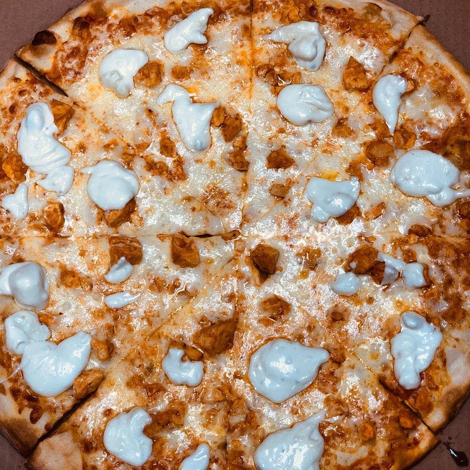 Order Buffalo Chicken Pizza - Small 10'' food online from Milanos Pizza store, Providence on bringmethat.com