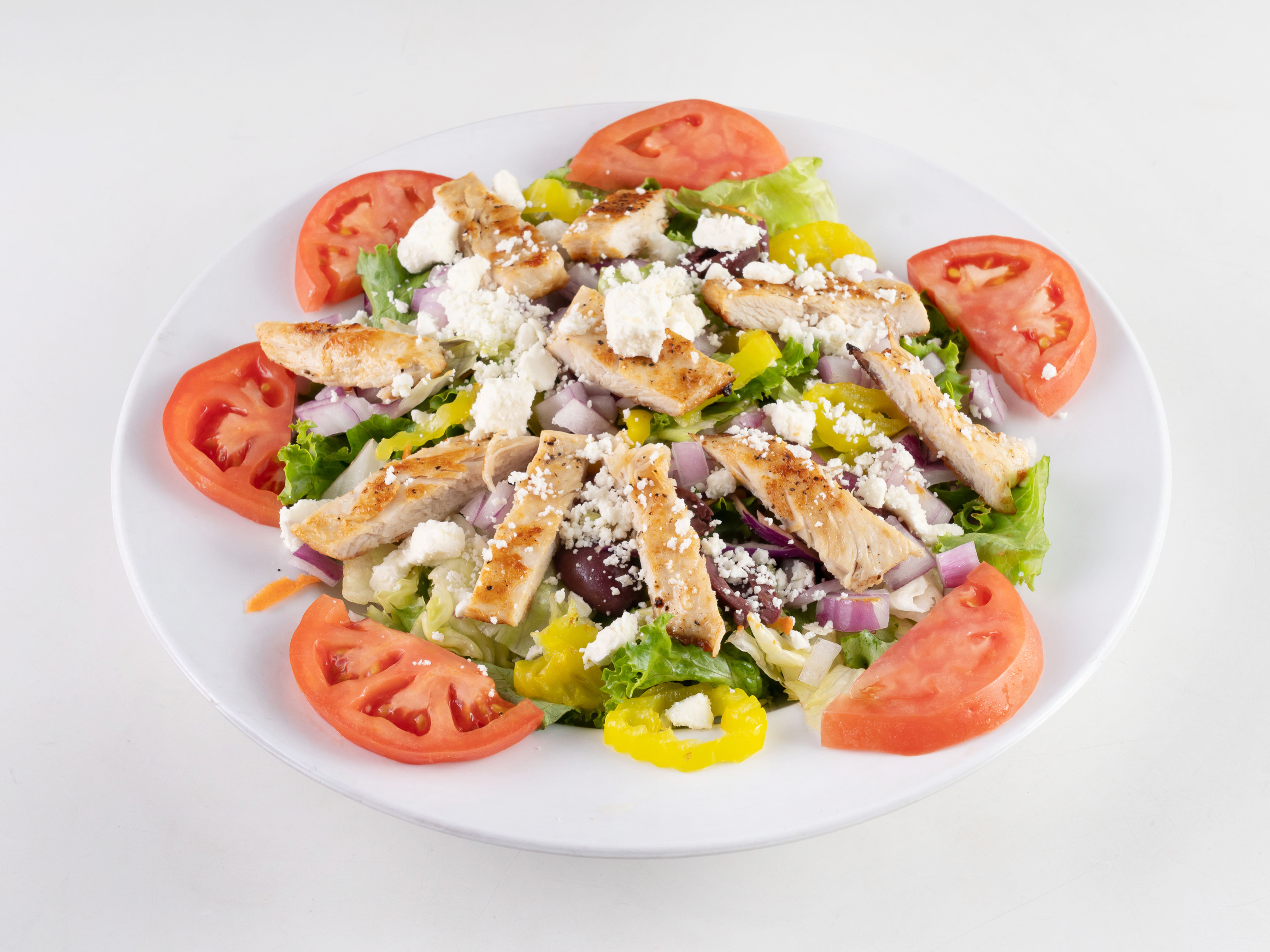 Order Mediterranean Salad Lunch food online from Victor's Deli and Restaurant store, Houston on bringmethat.com
