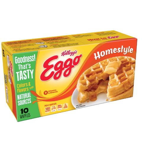 Order Kellogg's Eggo Homestyle Waffles 10 Pack food online from 7-Eleven store, Monroe Township on bringmethat.com