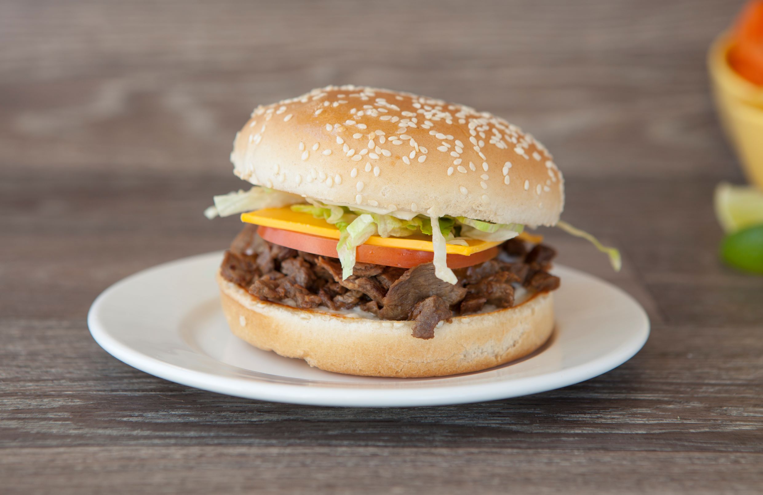 Order Mexican Burger food online from Tacos El Unico store, Los Angeles on bringmethat.com