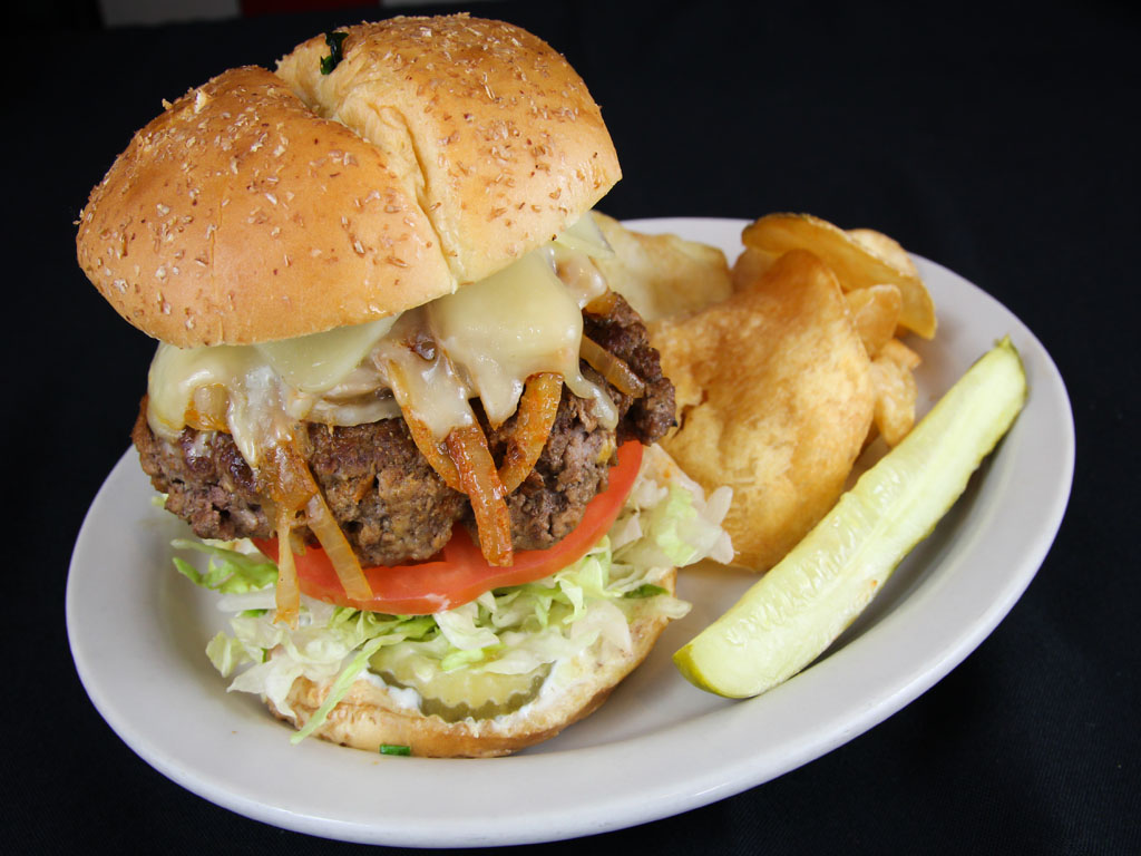 Order The Jack Cheese Burger food online from The Thurman Cafe store, Columbus on bringmethat.com