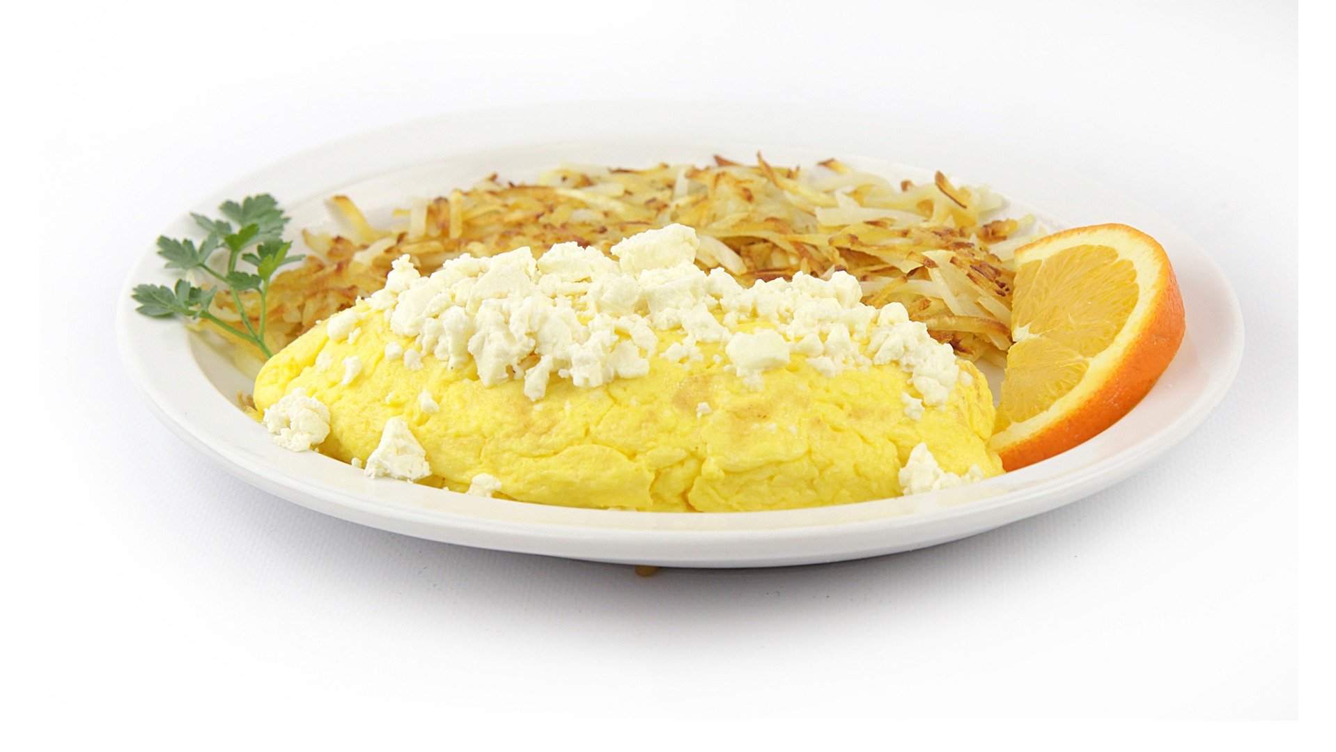 Order Feta Cheese Omelette food online from Matty's Grill & Pancake House store, Shorewood on bringmethat.com