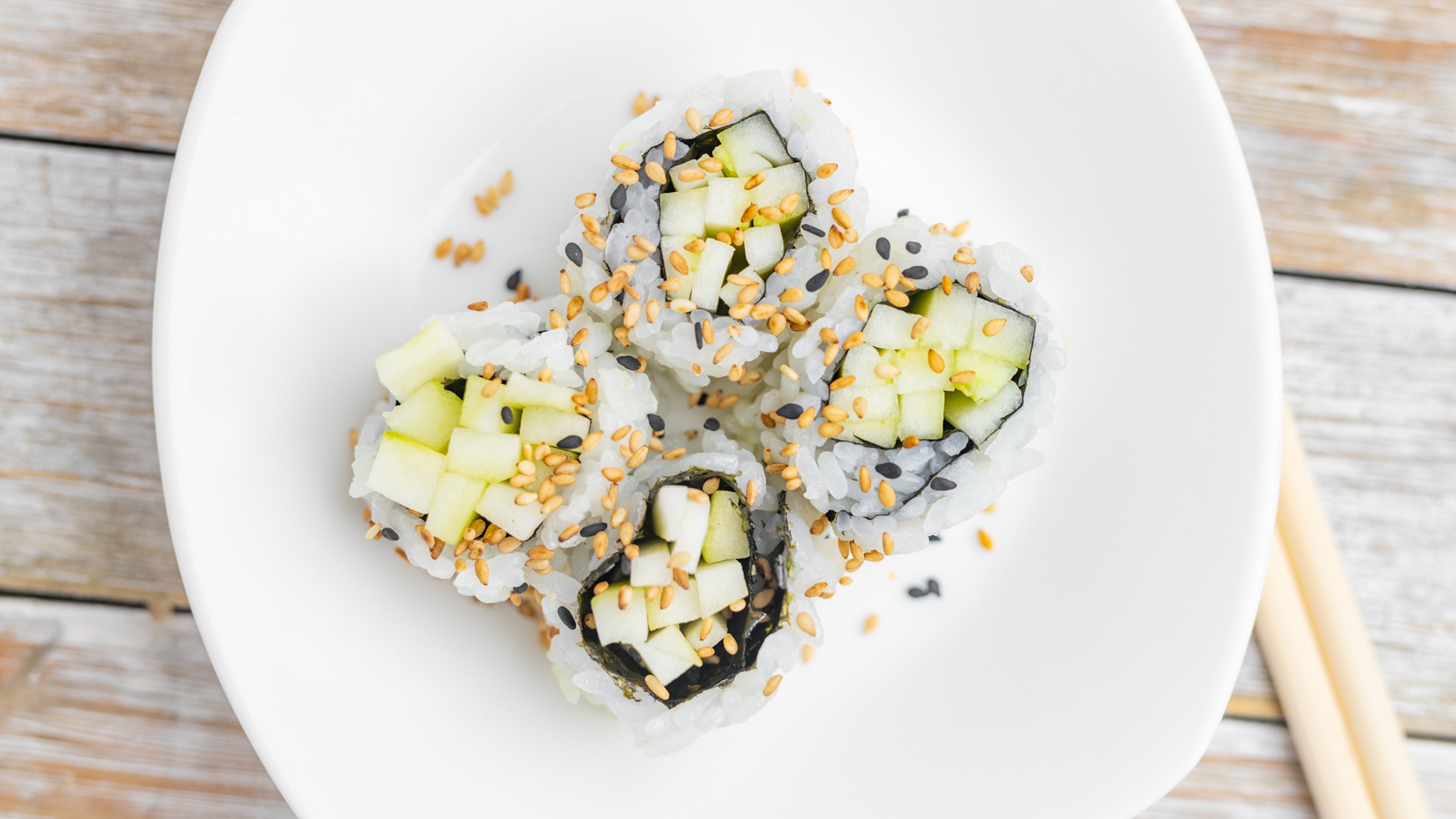 Order 4 Piece Cucumber Roll food online from Gosan Poke&Roll store, Chandler on bringmethat.com