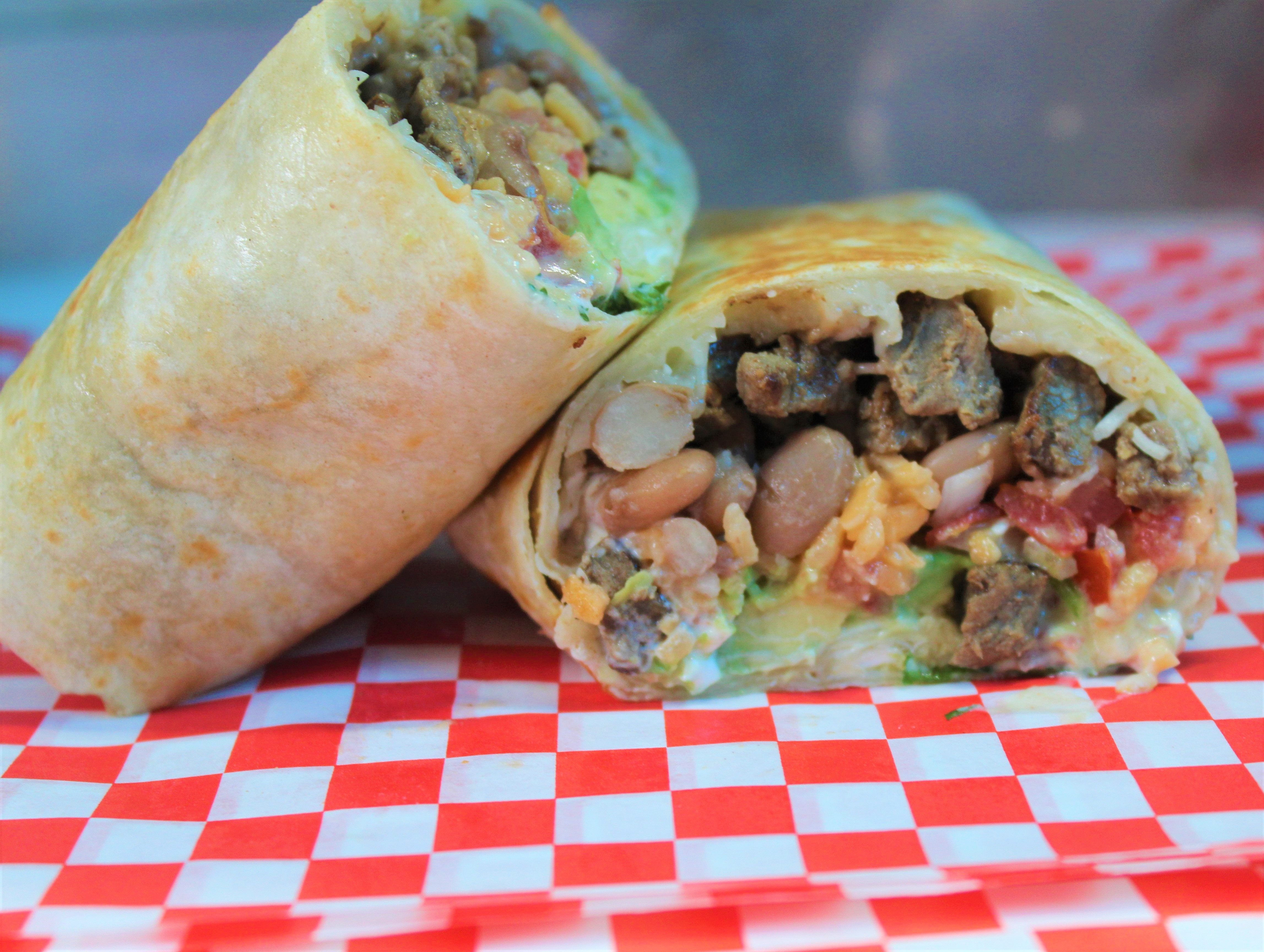 Order Regular Burrito food online from El Alambre store, San Francisco on bringmethat.com