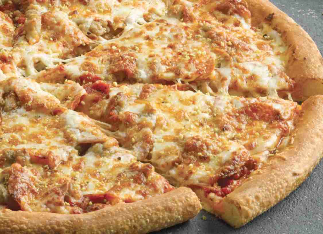 Order Pepperoni, Sausage & Six Cheese Pizza food online from Papa Johns Pizza store, North Olmsted on bringmethat.com