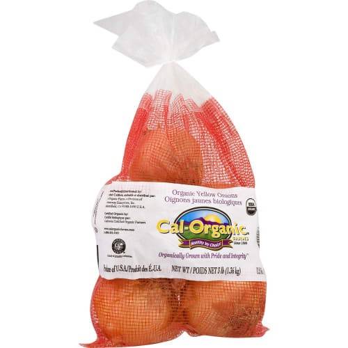 Order Cal-Organic Farms · Yellow Onion (3 lbs) food online from Albertsons store, Payette on bringmethat.com