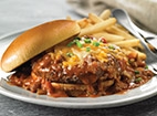 Order Knife & Fork Chili Burger food online from Marie Callender Restaurant & Bakery store, Azusa on bringmethat.com
