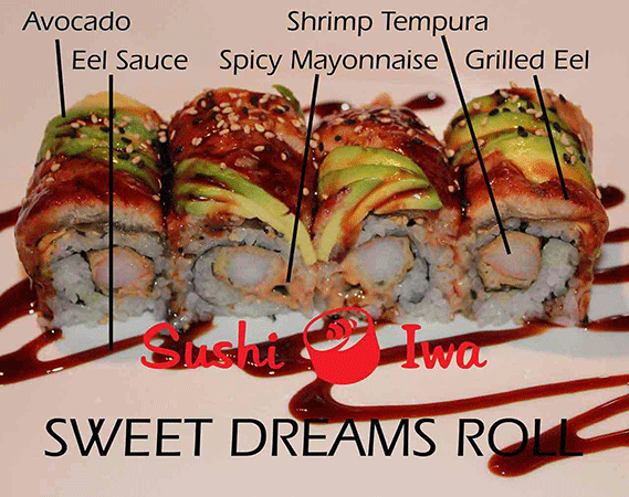 Order SWEET DREAMS food online from Sushi Iwa store, Apex on bringmethat.com