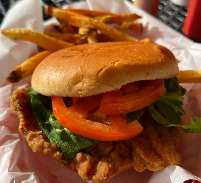 Order Crispy Chicken Sandwich food online from Max's Dawg House store, Libertyville on bringmethat.com