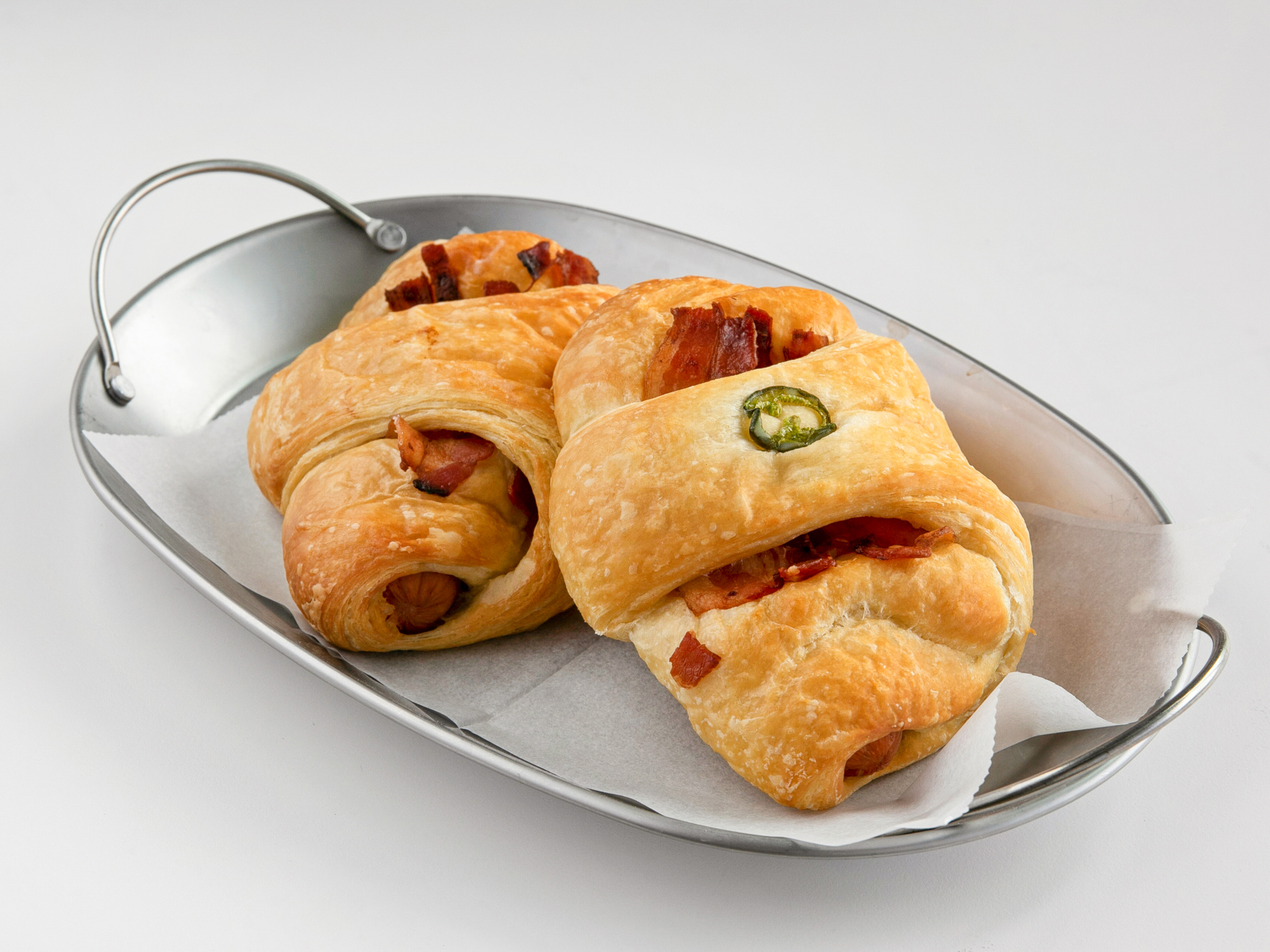 Order Jumbo Bacon Croissant food online from Sugarboy Donuts store, Prosper on bringmethat.com