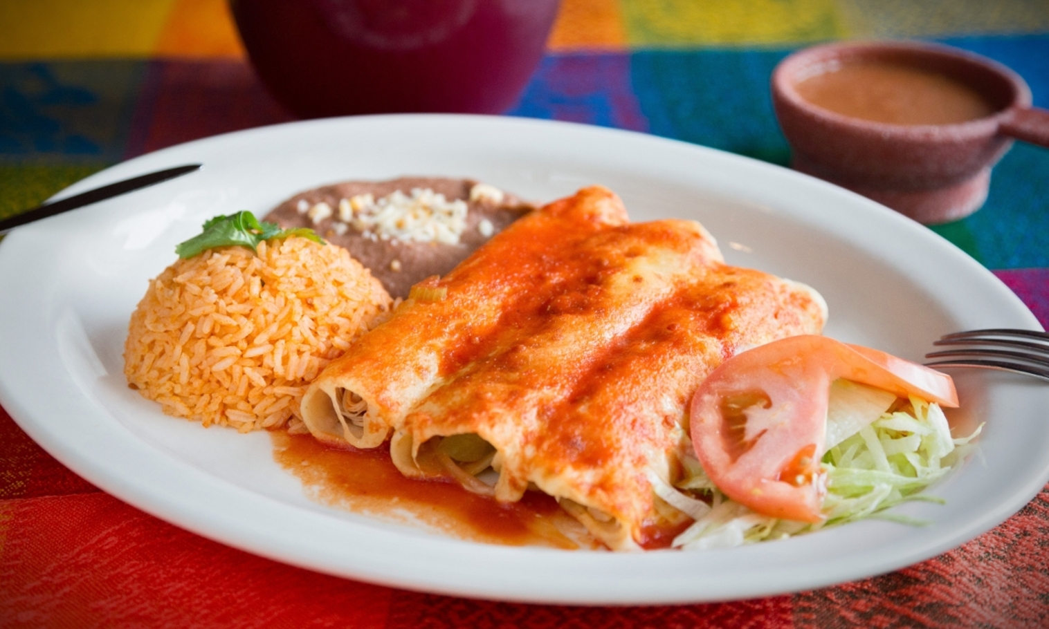 Order Chicken Enchilada Dinner food online from Fiesta mexicana store, Chicago on bringmethat.com