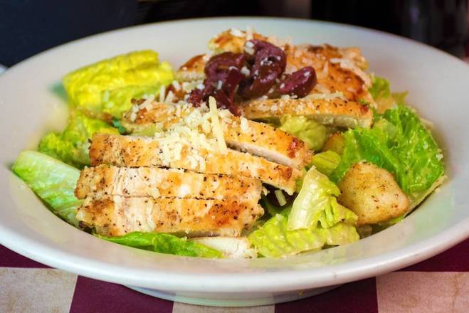 Order Large Grilled Chicken Caesar Salad food online from Eddie Italian Eatery store, Claremont on bringmethat.com