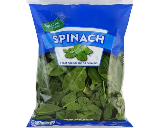 Order Signature Farms · Spinach (8 oz) food online from Albertsons store, Hillsboro on bringmethat.com