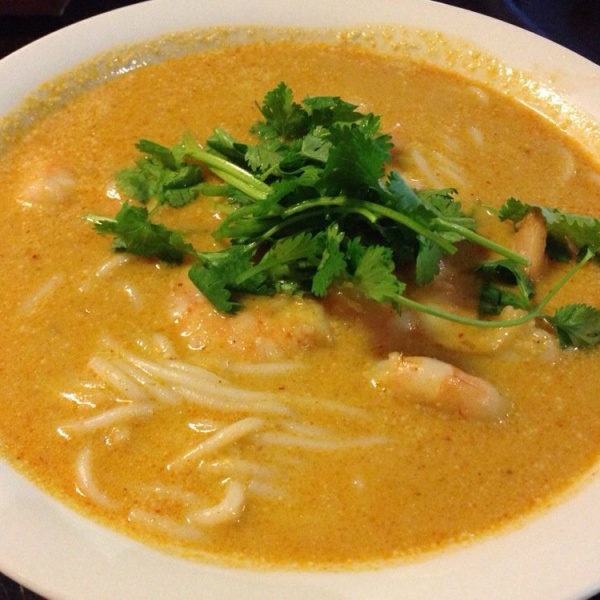 Order 33. Laksa Noodle Soup food online from O'Ginger Bistro store, Seattle on bringmethat.com