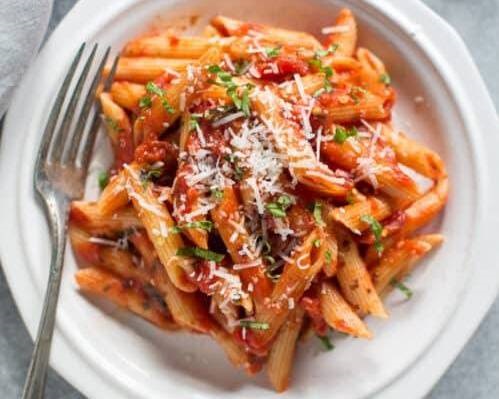 Order Penne Arrabbiata food online from Tony's Pizza store, Whittier on bringmethat.com