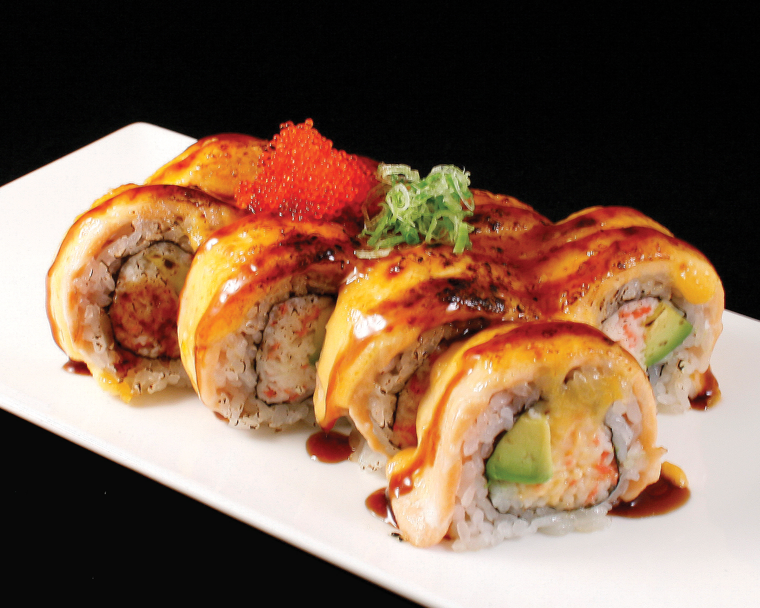 Order Lion King Baked Roll food online from Sushi Lover store, Belmont on bringmethat.com