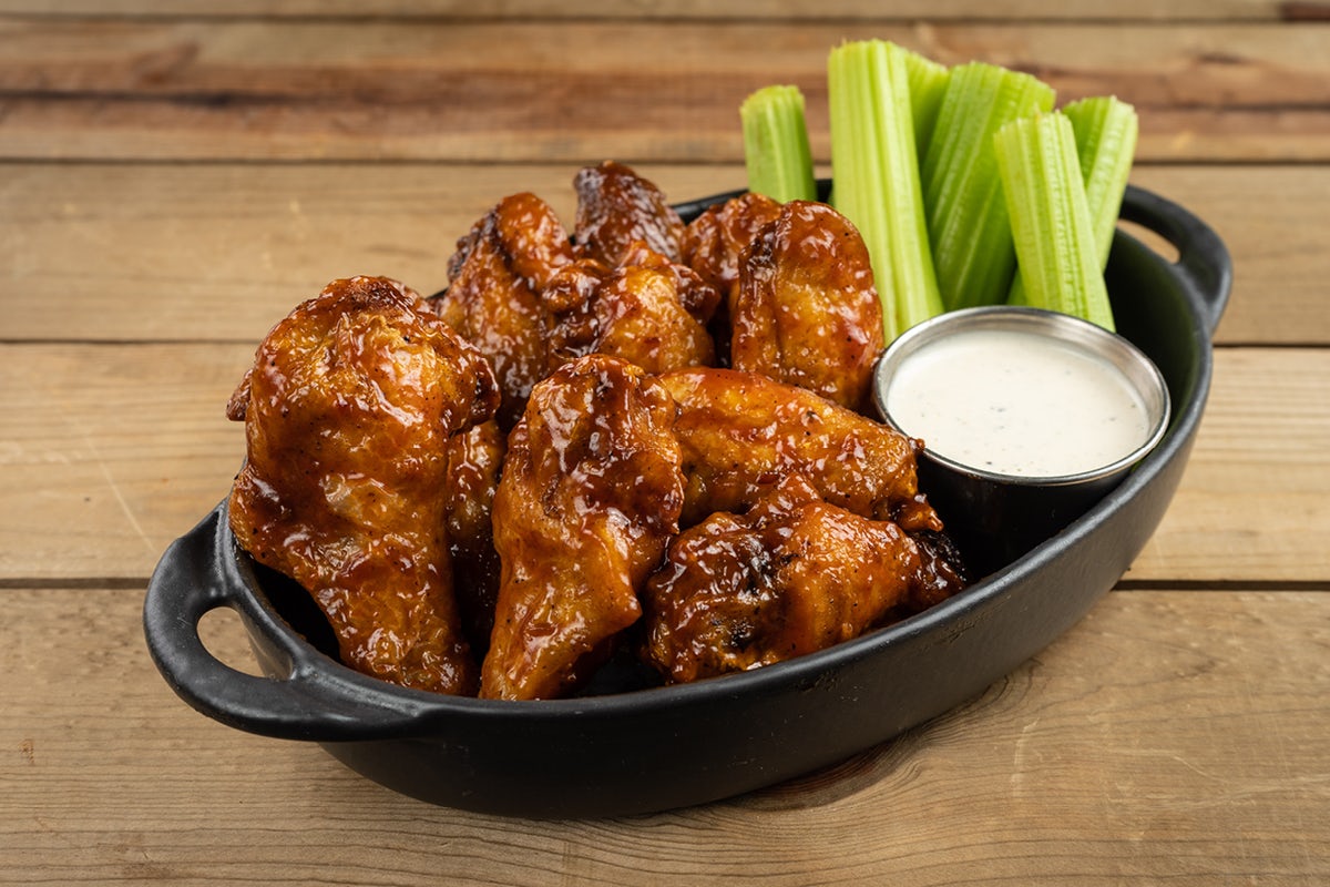 Order Wings Bone In BBQ food online from Bar Louie store, Livonia on bringmethat.com
