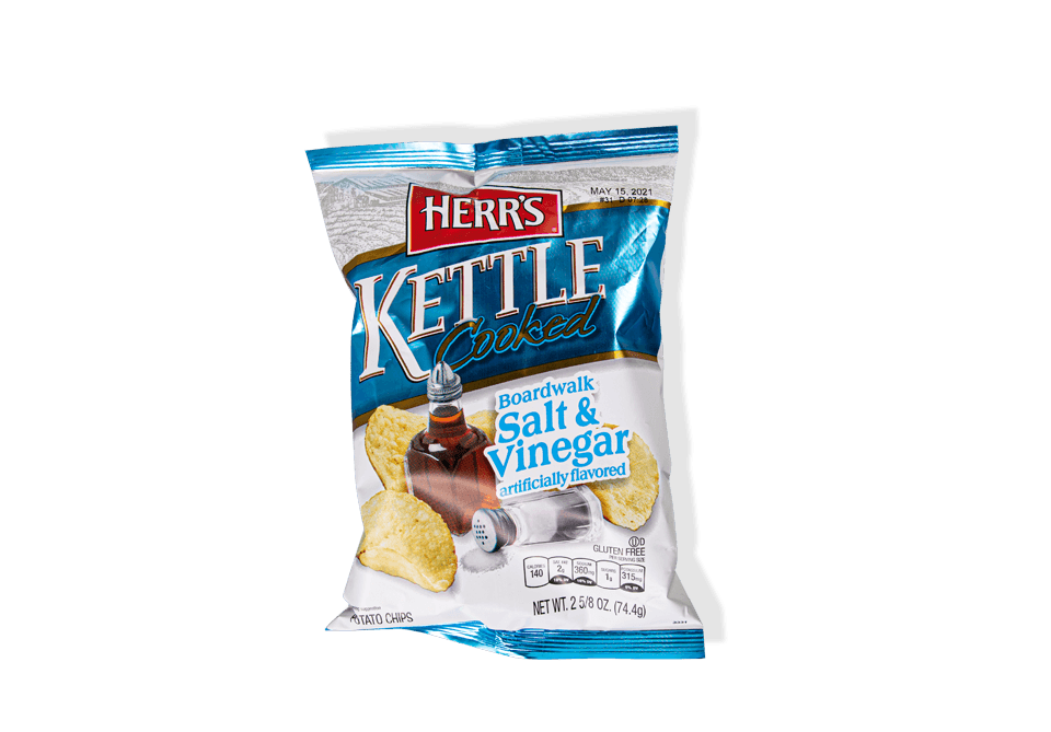 Order Herr's Kettle Salt & Vinegar Chips 2.5oz food online from Wawa store, Elizabeth on bringmethat.com