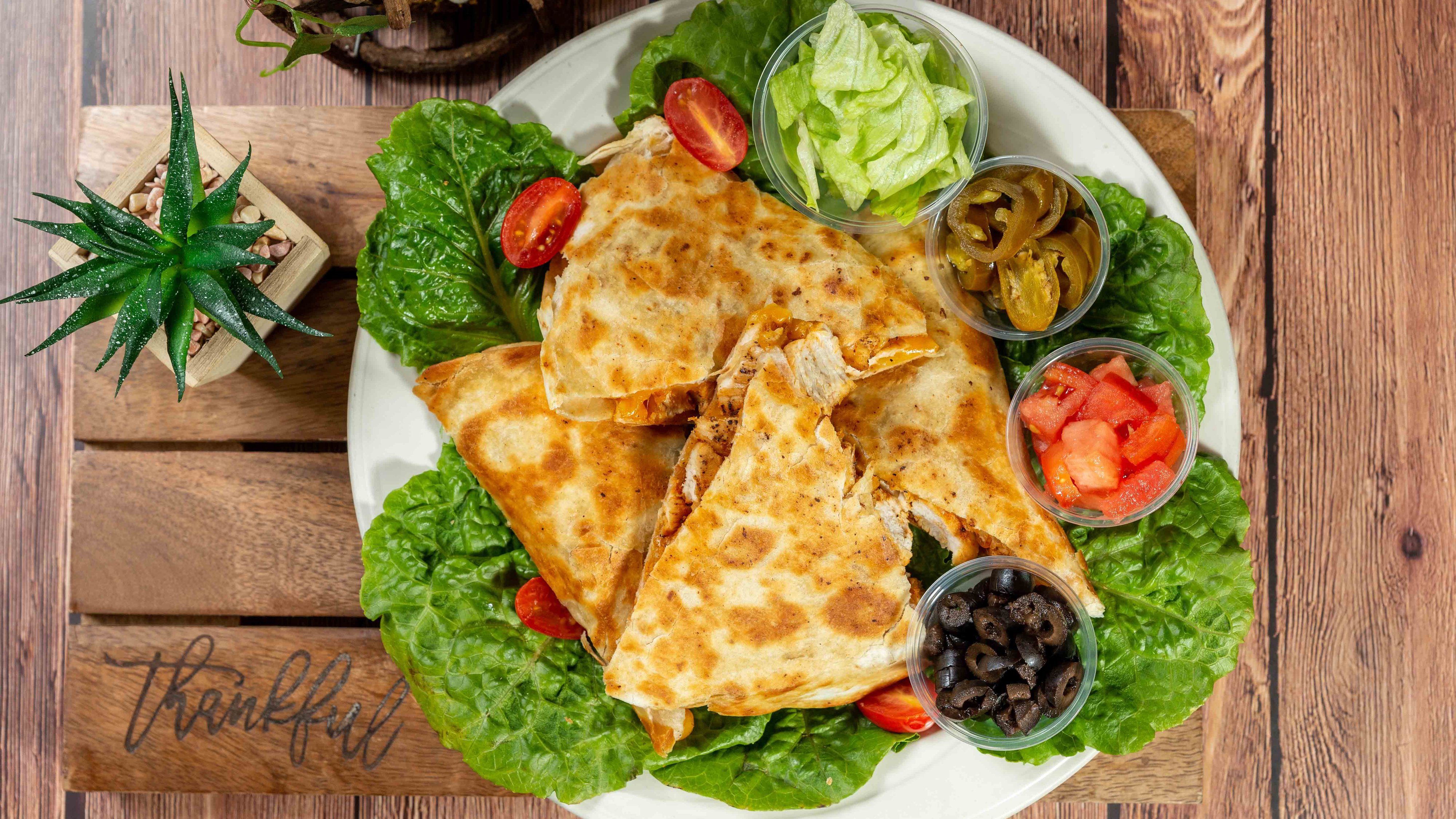 Order Grilled Chicken Quesadilla food online from Juanito Mexican Grill store, Riviera Beach on bringmethat.com