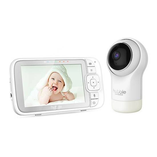 Order Hubble Connected™ Nursery View Pro Video Baby Monitor in White food online from Bed Bath & Beyond store, Seekonk on bringmethat.com