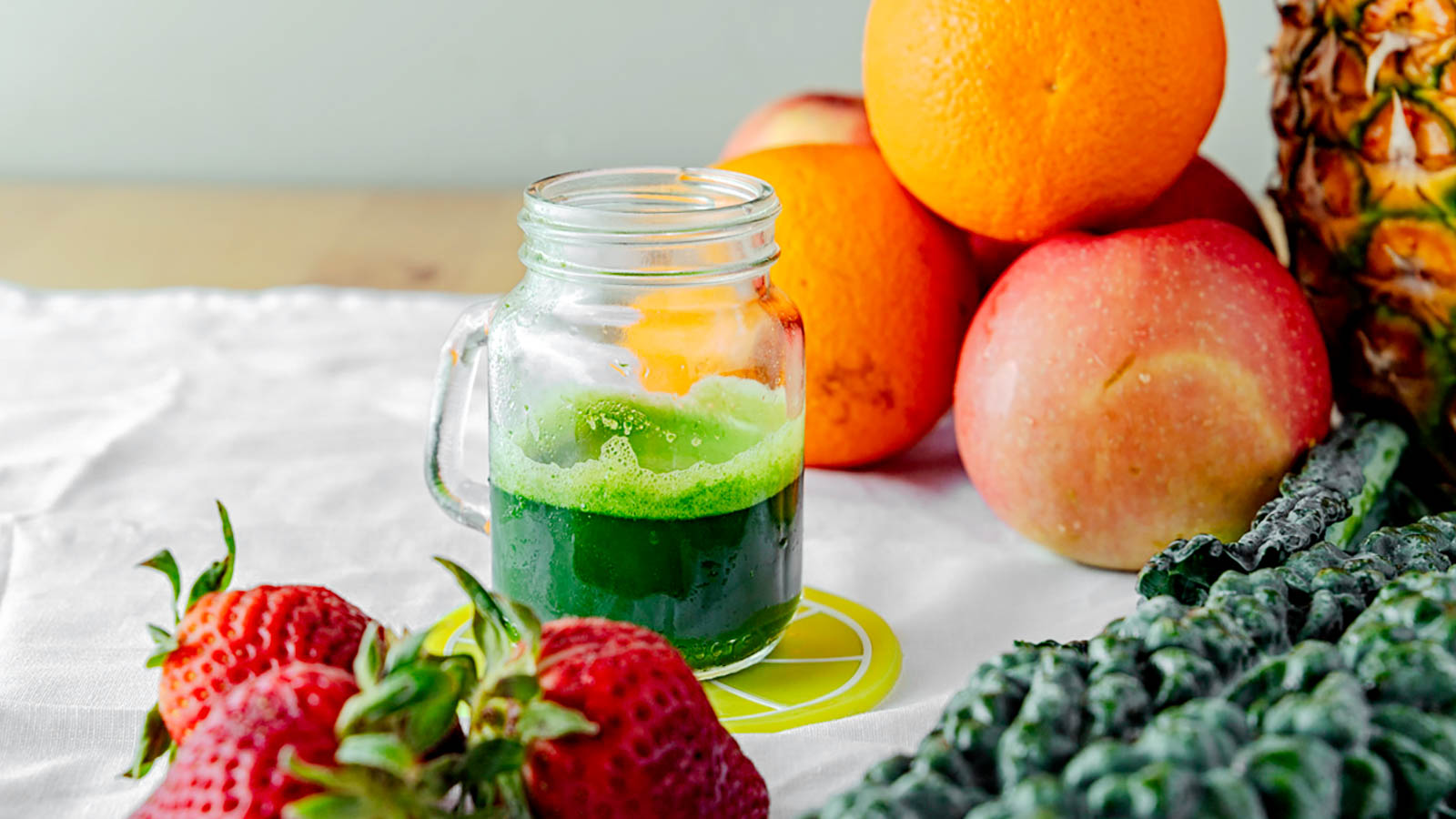 Order Wheatgrass Shot food online from Juicewell store, Houston on bringmethat.com
