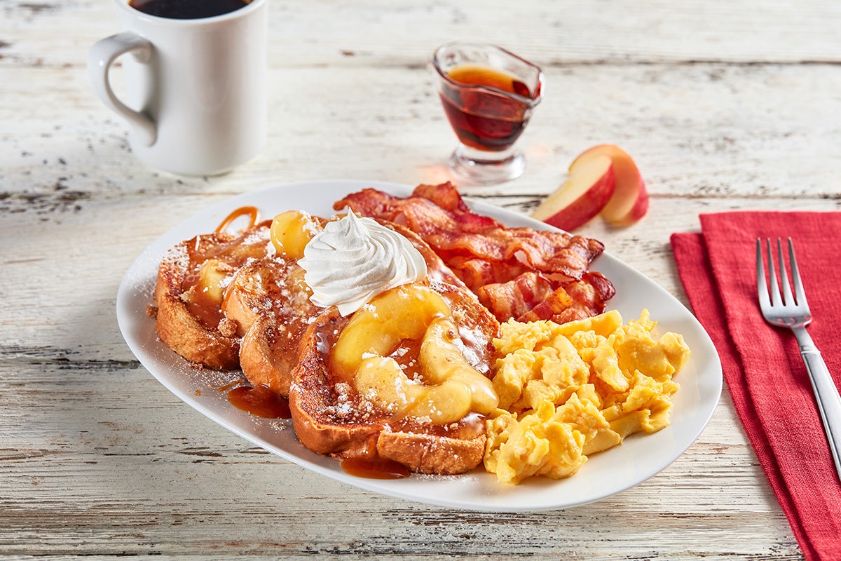 Order Apple Streusel French Toast Platter food online from Huddle House store, Owensboro on bringmethat.com