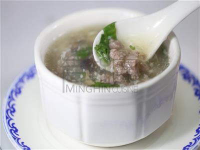 Order West Lake Minced Beef Soup food online from MingHin Cuisine - Lakeshore East store, Chicago on bringmethat.com