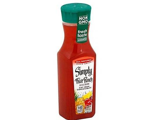 Order Simply FRUIT PUNCH 12oz food online from BAGELS YOUR WAY store, Medford on bringmethat.com
