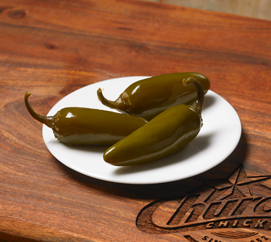 Order 3 Jalapeño Peppers food online from Churchs Chicken store, Laredo on bringmethat.com
