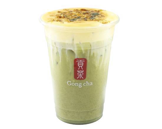 Order Creme Brûlée Matcha Milk Tea with Pearl food online from Gong Cha store, Irvine on bringmethat.com