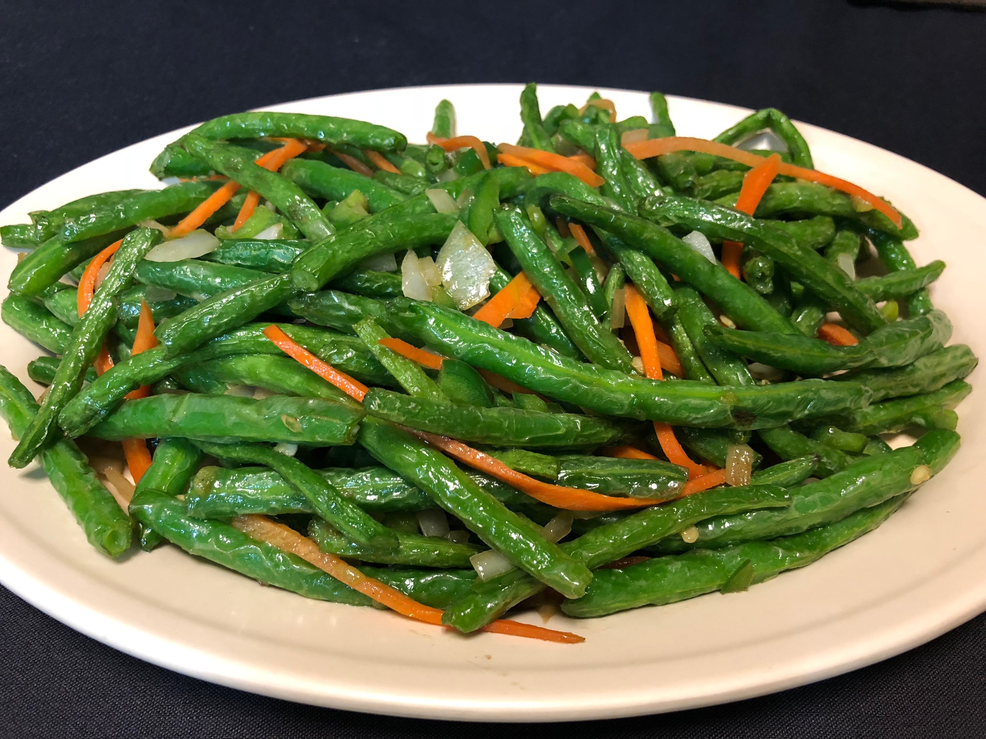 Order Tangy Spicy Green Bean with Jalapeno food online from Bo Asian Bistro store, Round Rock on bringmethat.com