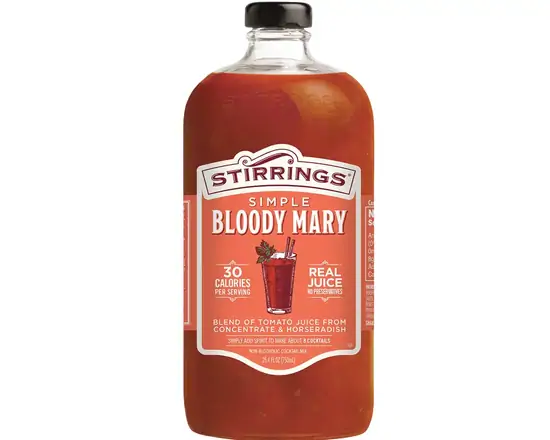 Order Stirrings Simple Bloody Mary Mix Real Juice No Preservatives (25.4 oz) food online from Sousa Wines & Liquors store, Mountain View on bringmethat.com