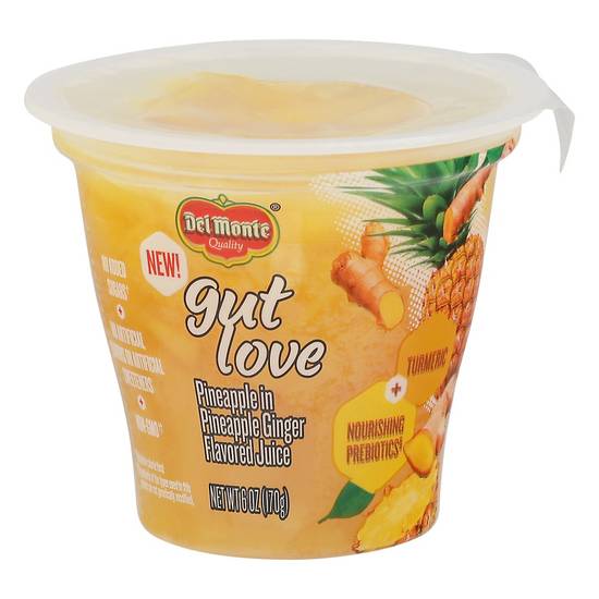 Order Del Monte · Gut Love in Pineapple Ginger Flavored Juice (6 oz) food online from Jewel-Osco store, Oswego on bringmethat.com