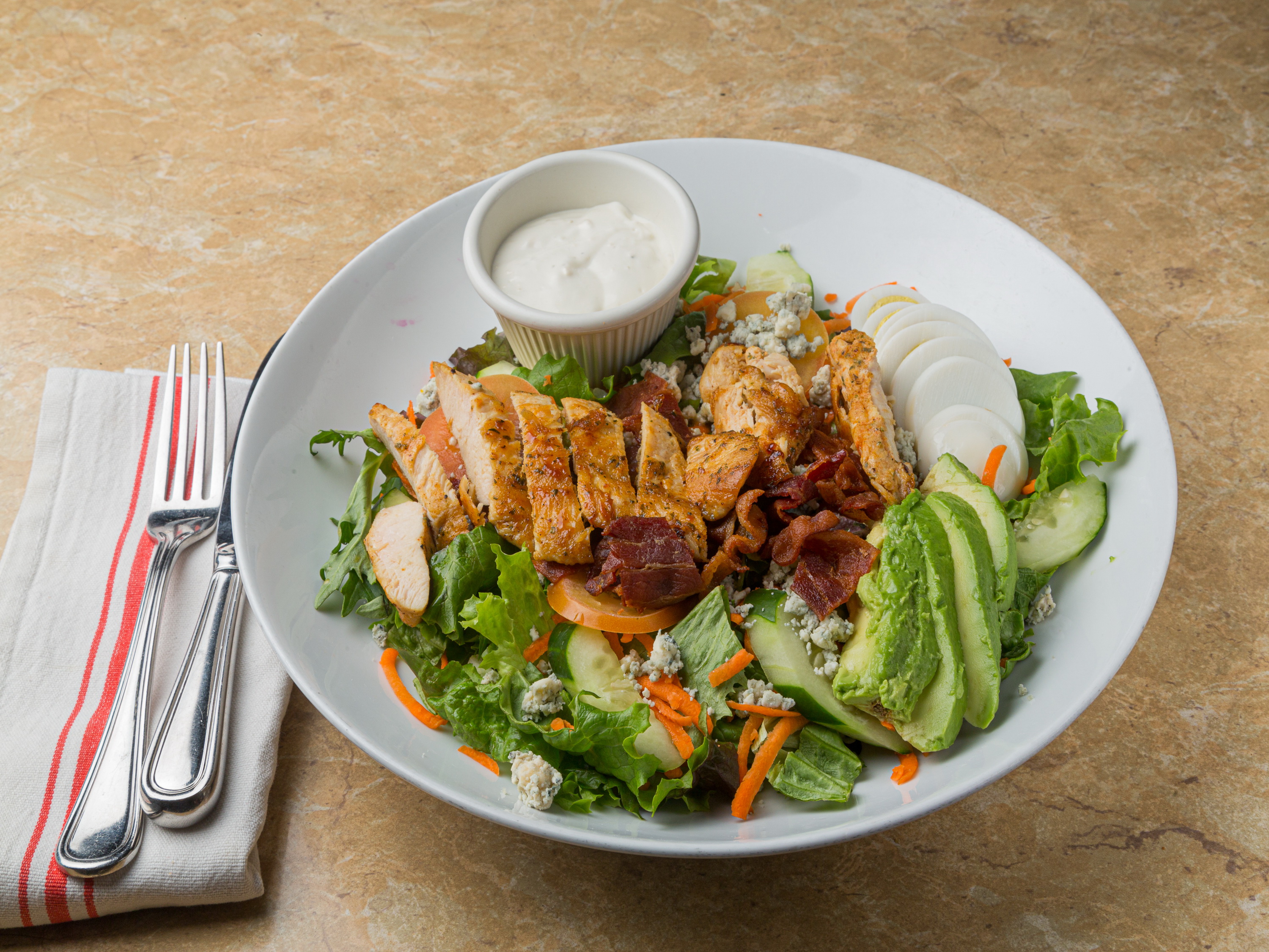 Order The Cobb Salad food online from Eggty 8 Cafe store, Fort Lee on bringmethat.com