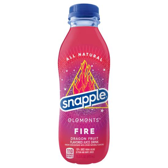 Order Snapple Elements Fire Dragon Fruit 15.9oz food online from Casey store, Millstadt on bringmethat.com
