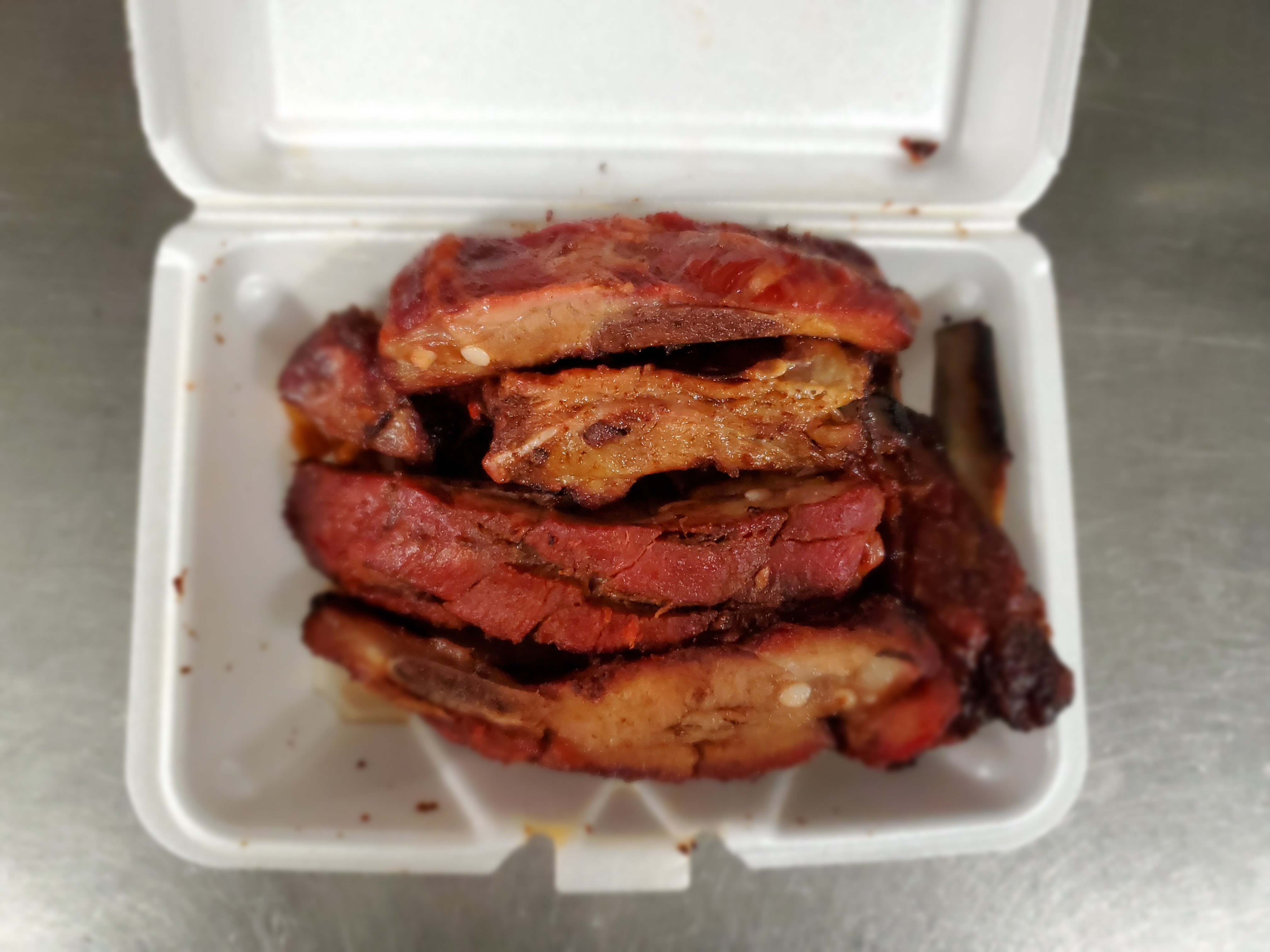Order 02. Barbecued Spare Ribs food online from New Ho Ho Gourmet Restaurant store, Salt Lake City on bringmethat.com