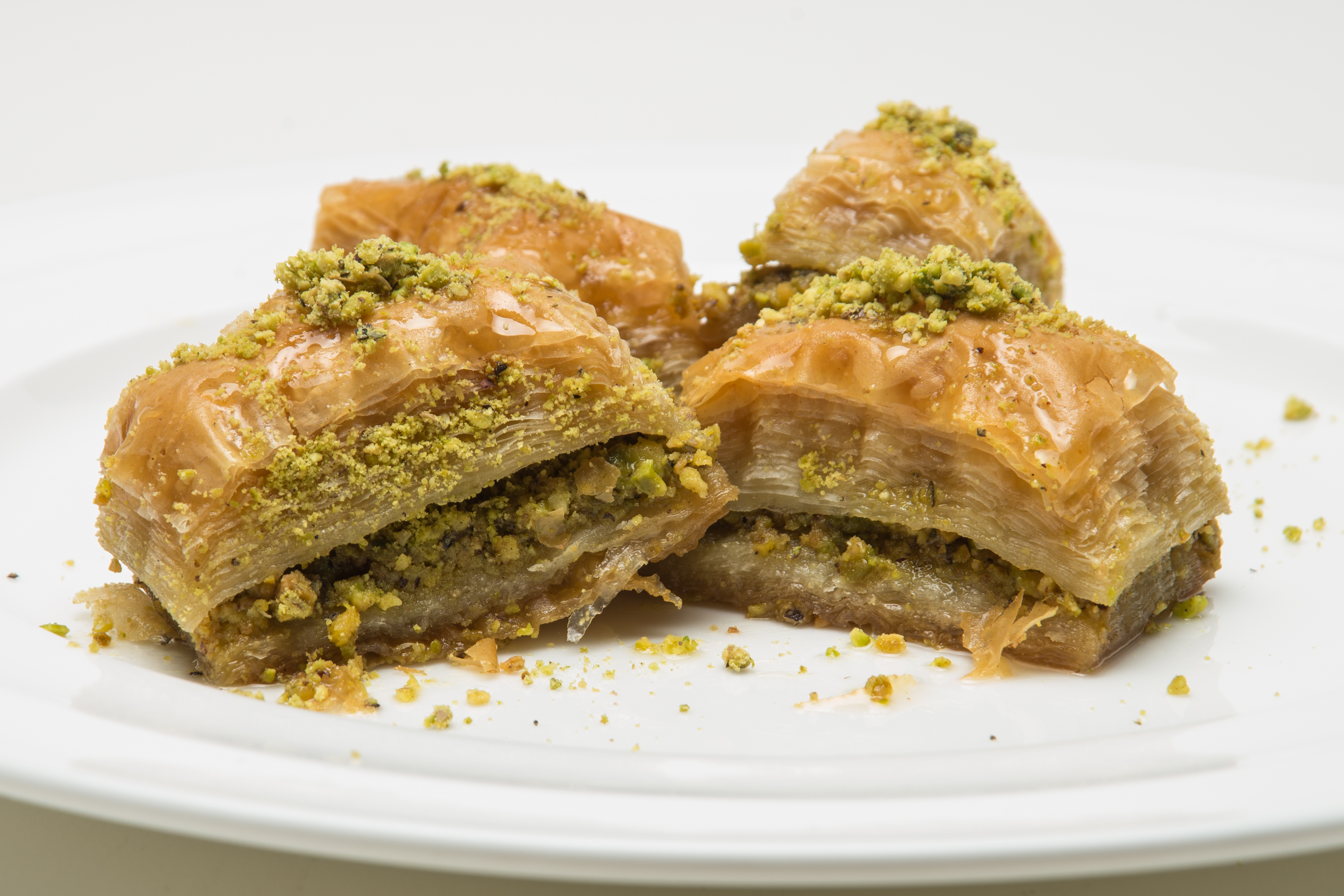 Order Turkish Pistachio Baklava food online from Ikram Grill store, Fountain Valley on bringmethat.com