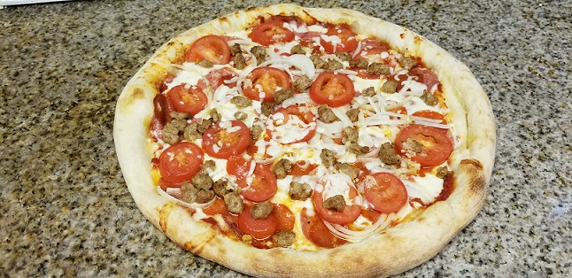 Order 4. Soprano Pizza food online from Zorbas Pizza store, Millbrae on bringmethat.com
